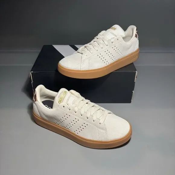 Adidas Advantage 2.0 JQ7396 Sneaker Women's White Lace-Up Tennis Shoes Size 6 - Picture 3 of 7